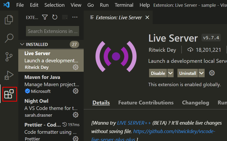 live server