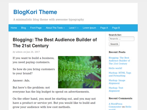 blogkori theme