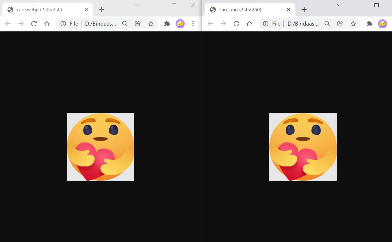 side by side comparison